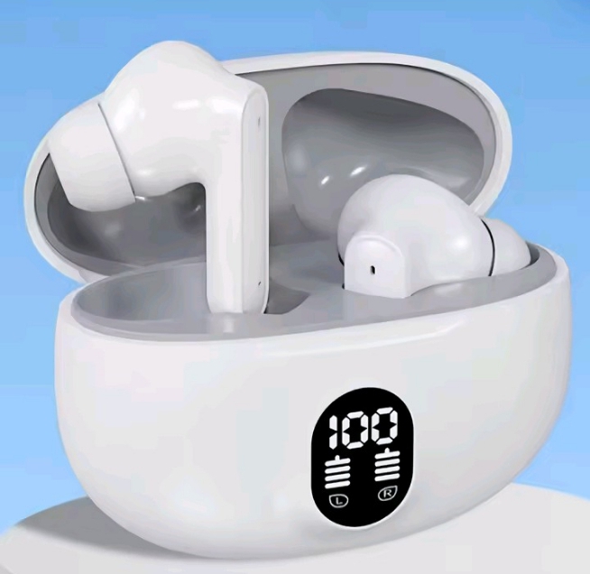 Black colour Oraimo earpods true wireless earphones with buds and noise cancellation also effective range upto 10 Metres