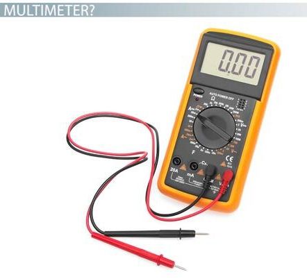 Digital Multimeter AC/DC voltage measurements ammeter ohmmeter current tester and LCD display