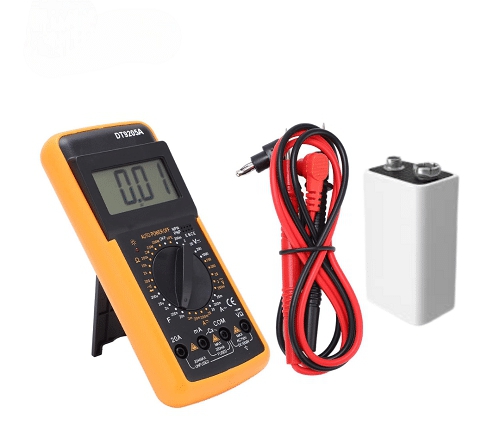 Digital Multimeter AC/DC voltage measurements ammeter ohmmeter current tester and LCD display