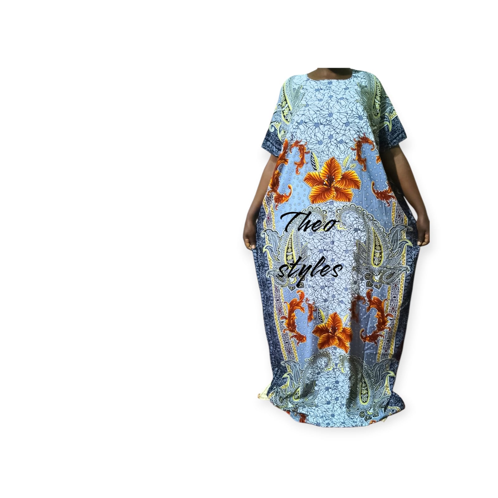 Radom Coloured Free size Swahili Dera with Elegant prints