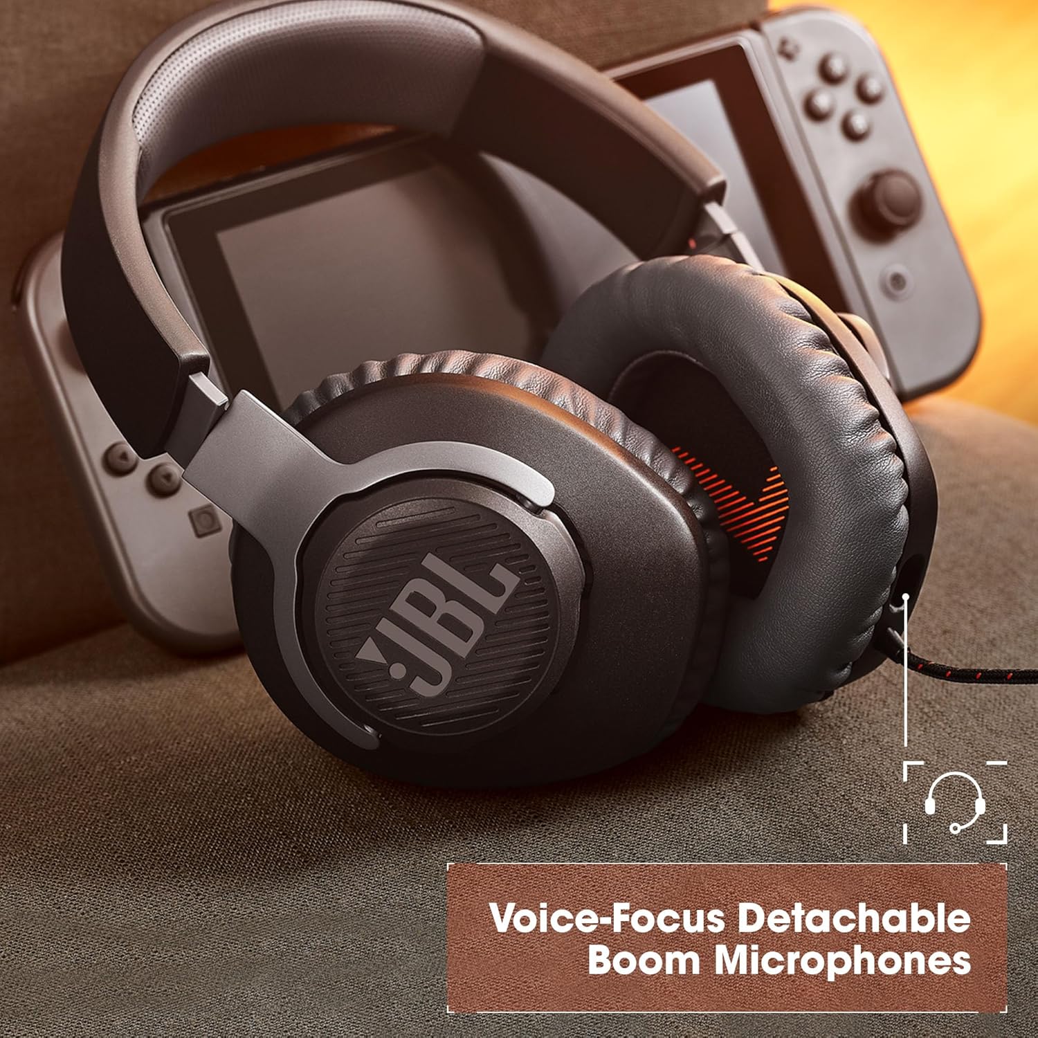 JBL Quantum 100 - Wired Over-Ear Gaming Headphones