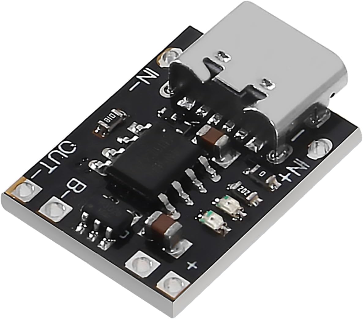 Mini USB Type C 3.7V Lithium Battery Charger Board 4.2V Charging Module with Protection Circuit and LED Charge Indicators(Type-C Port)