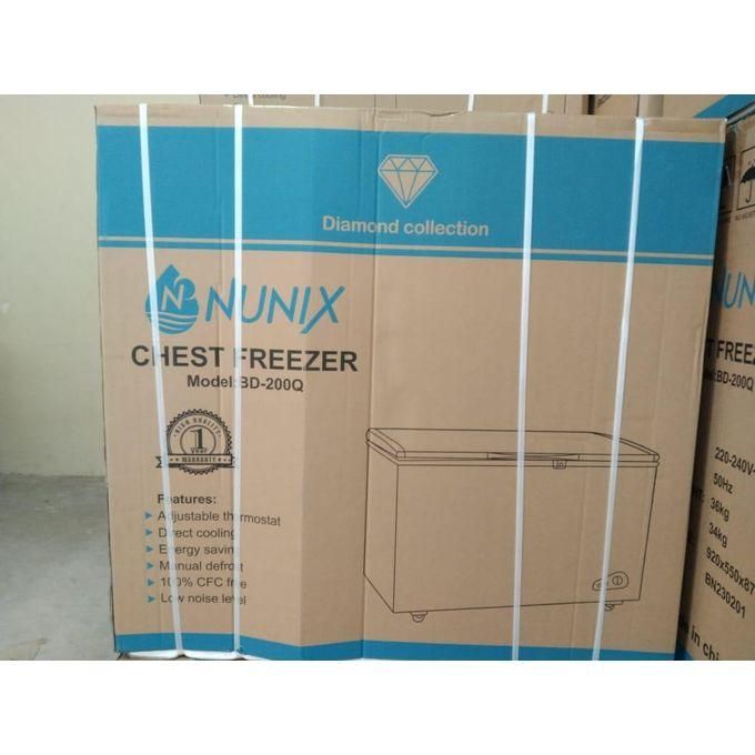 NUNIX 200L Large Capacity Chest Freezer with Ecocare and Energy Saving Technologies+ Free Freezer Guard