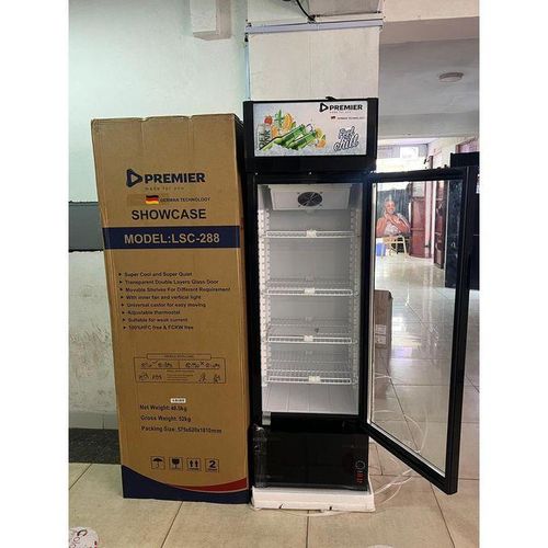 Premier Show Case Chiller 288L Quality Showcase Fridge with guard gift