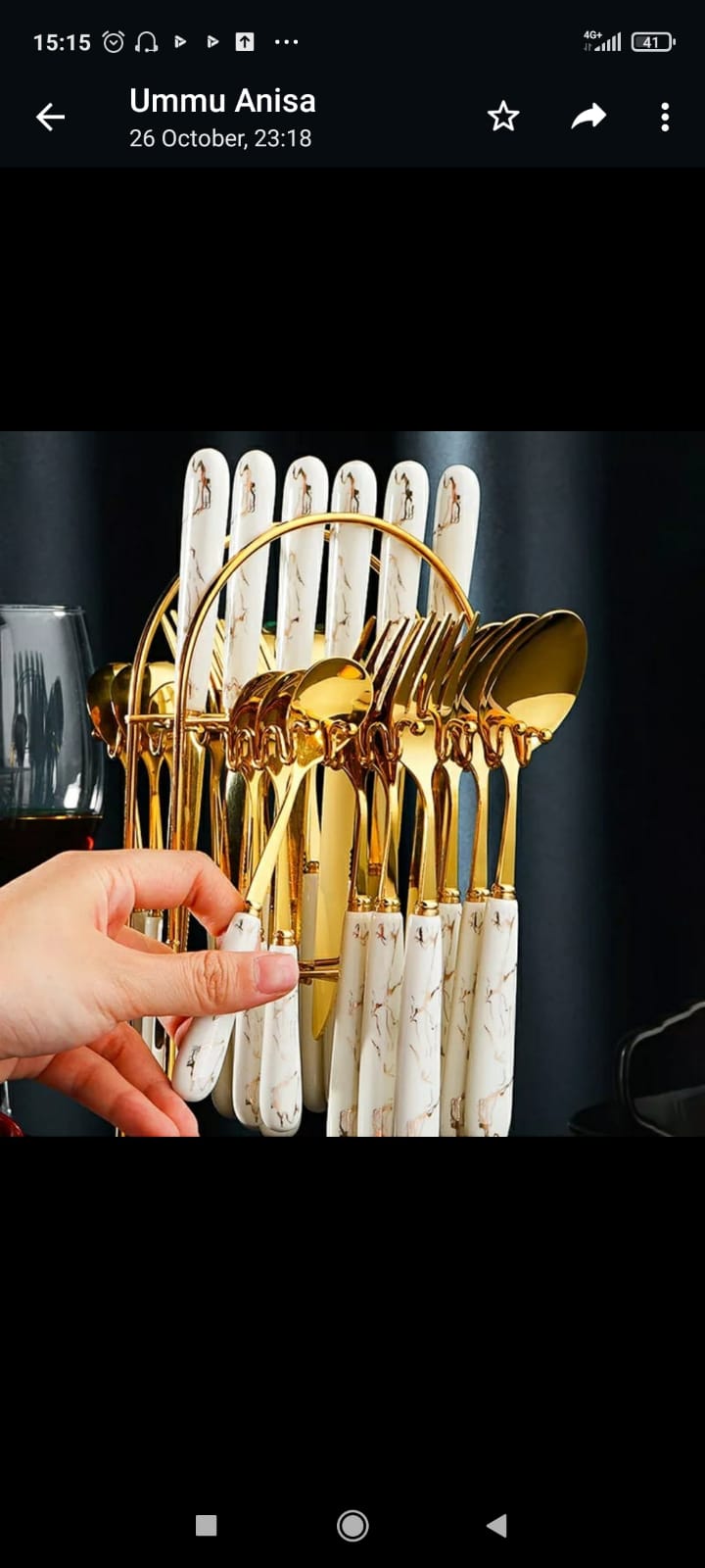 KILIMALL BLACK FRIDAY SPECIAL OFFER,Cutterly spoon gold marble, Stainless Steel Flatware Set,Kitchen Utensil Tableware Cutlery Set Service for 6, Steak Cutlery Set for Home and Restaurant