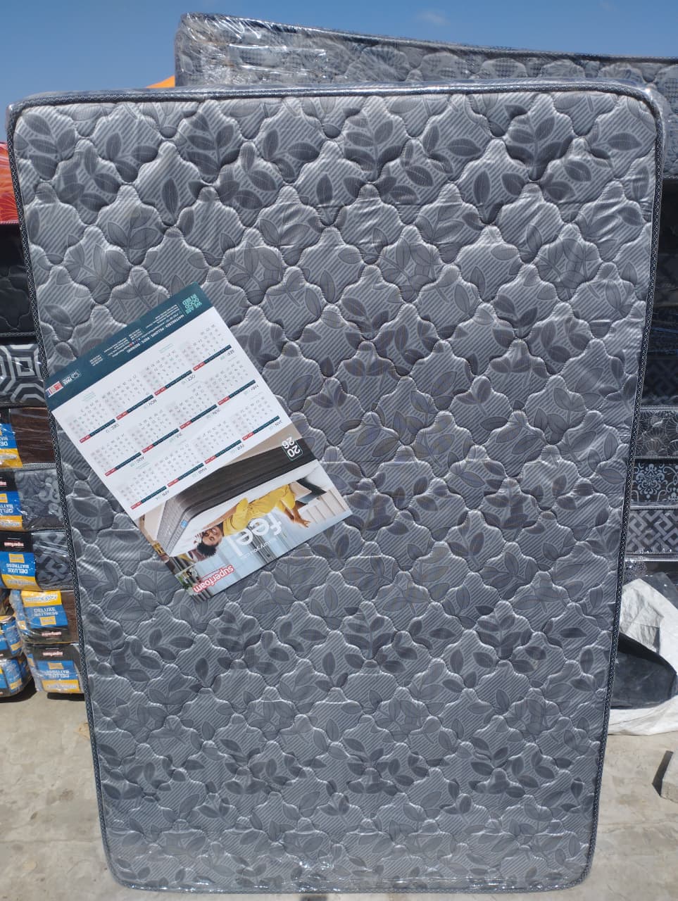 4×6×12 inch quilted morning glory superfoam medium density mattress