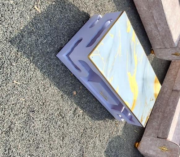 Modern Executive Coffee Table with Marble Topping
