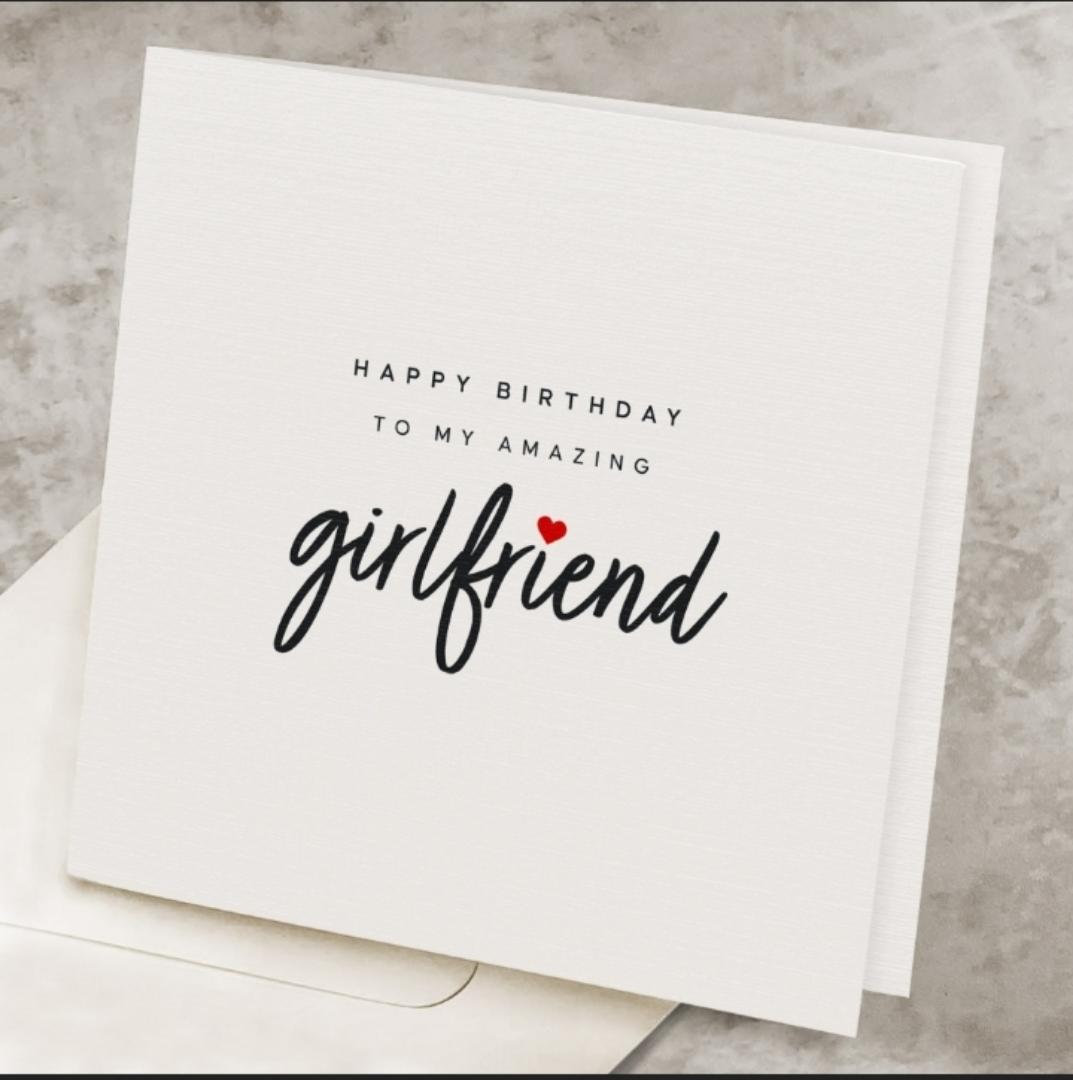 "Romantic Birthday Card for Girlfriend: The Perfect Gift for Her Special Day"