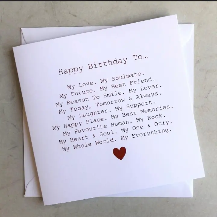 Romantic Birthday Card – Perfect Birthday Gift for Girlfriend, Boyfriend, or Loved Ones | Elegant Birthday Decoration | Ideal for Birthday Gift Set, Birthday Dress Lady, Kids’ Birthday Balloons & More