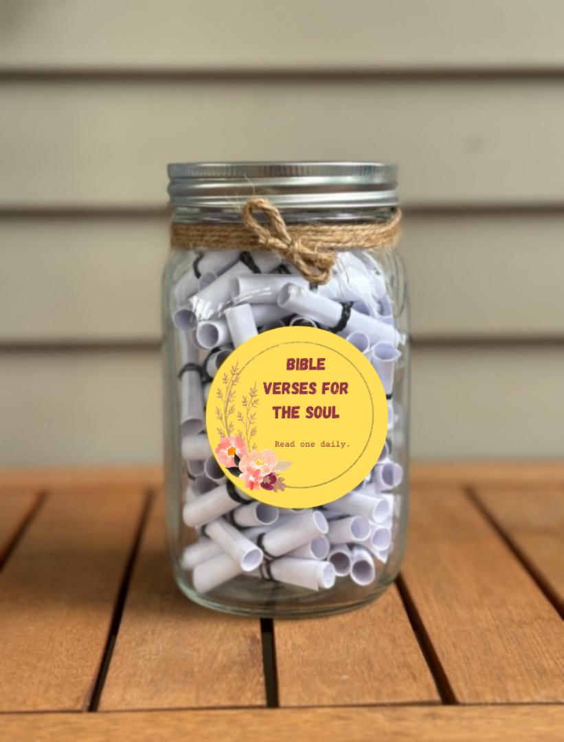 90 pcs Bible verse jar, gift for men, gift for women, gift set gift box, gift package gift hamper "Blessings in a Jar – A Gift of Faith & Encouragement"

,