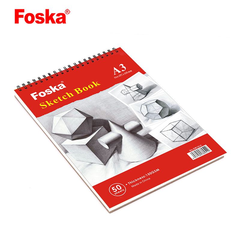 Sketchbook / Drawing Book / Artist Sketch Pad - A3 Size, 50 Pages, Spiral-bound150 gsm