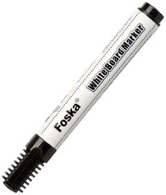 4 Piece Erasable Whiteboard Markers Set - Black, Blue, Red, Green; Round Tip; No Odour & Fast-drying