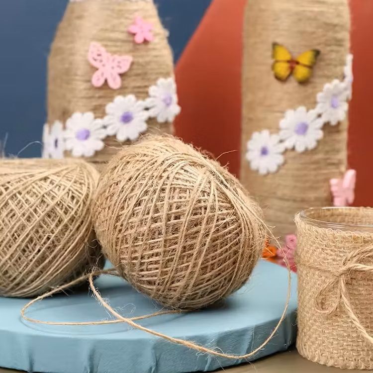 Natural Jute Twine Rope - 70M Length, High-Strength Material & 2-Ply Twining