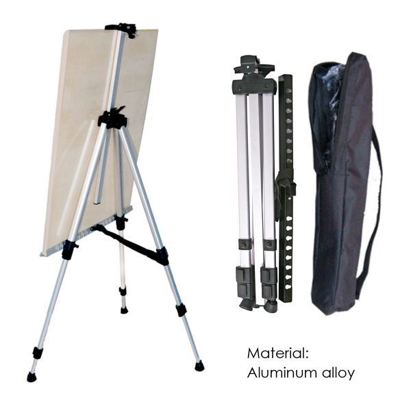 Extendable Tripod Easel - Aluminium Alloy Material, Portable, Adjustable Height, Easy Setup, Suitable for Painting, Drawing or Display of Artwork