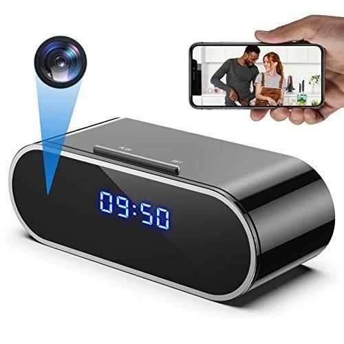 WiFi Table Clock Mini Camera 1080P HD IP