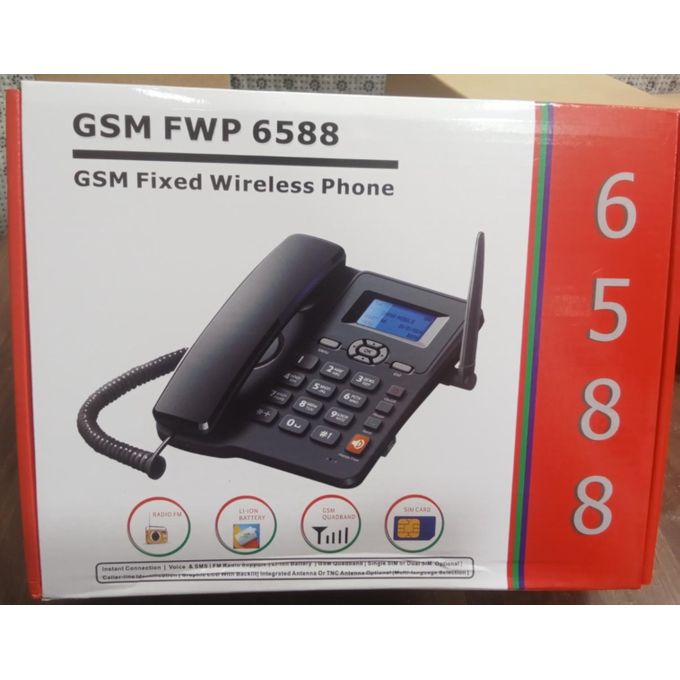 GSM FWP 6588 -GSM Fixed DESKPHONE Dual Sim Phone