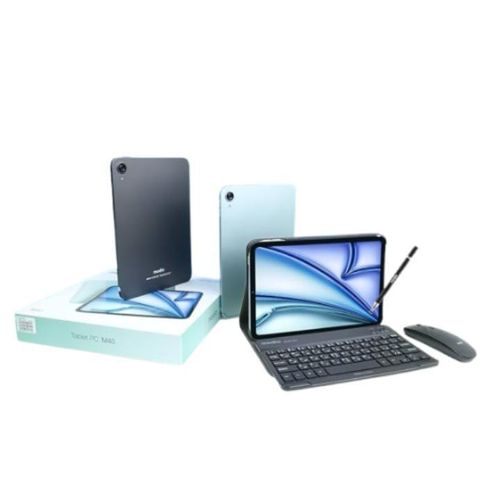 Modio M40, 10.1 Inch Real Incell Screen Display, 8GB RAM, 512GB Storage, 13MP Camera, 8000mAh Battery, Dual SIM, Keyboard, Mouse Pad, Leather Case, Android Tablet