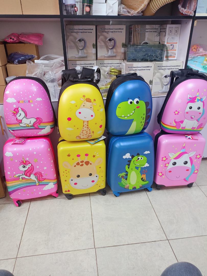 Cartoon themed kids trolley bags