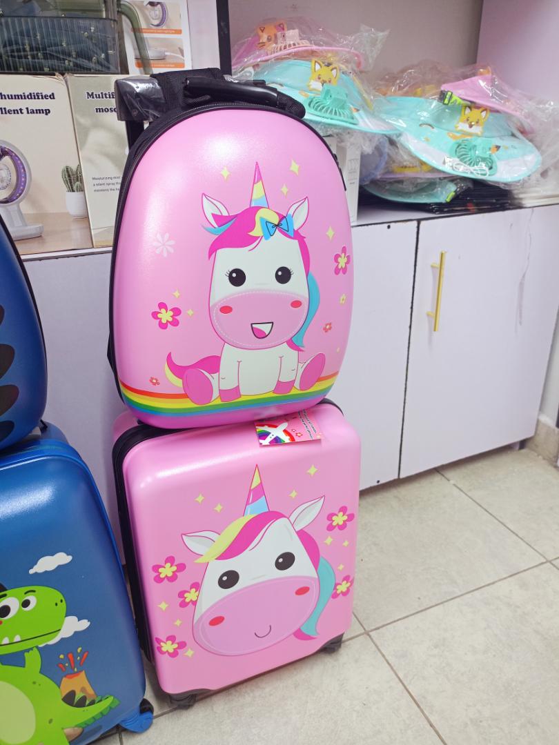 Cartoon themed kids trolley bags