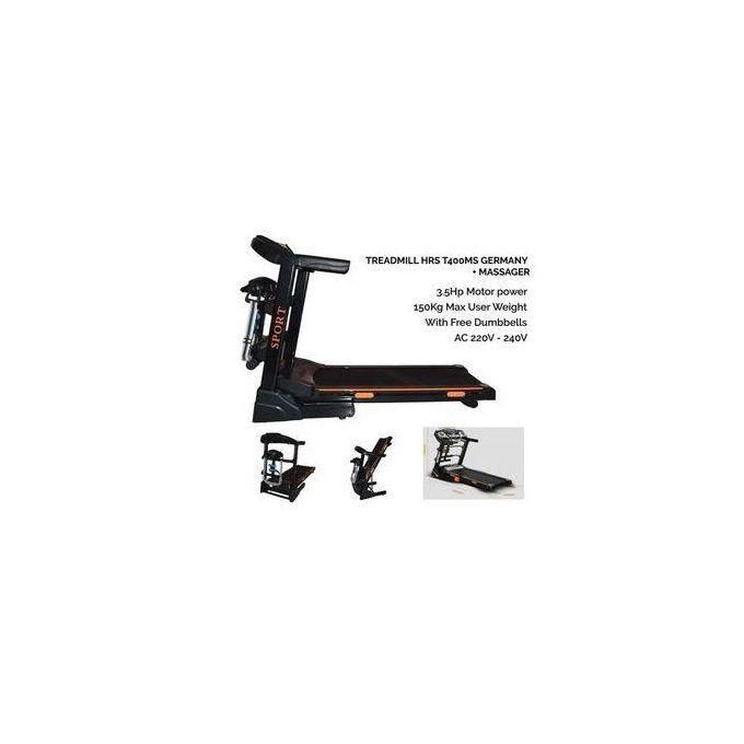 Home Gym/ Commercial Electric Auto Incline Treadmill Fitness Equipment With Free Dumbbells