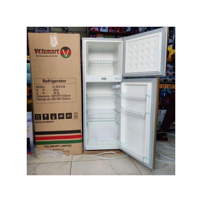 138Litres Double Door Fridge with Gift (Fridge guard)