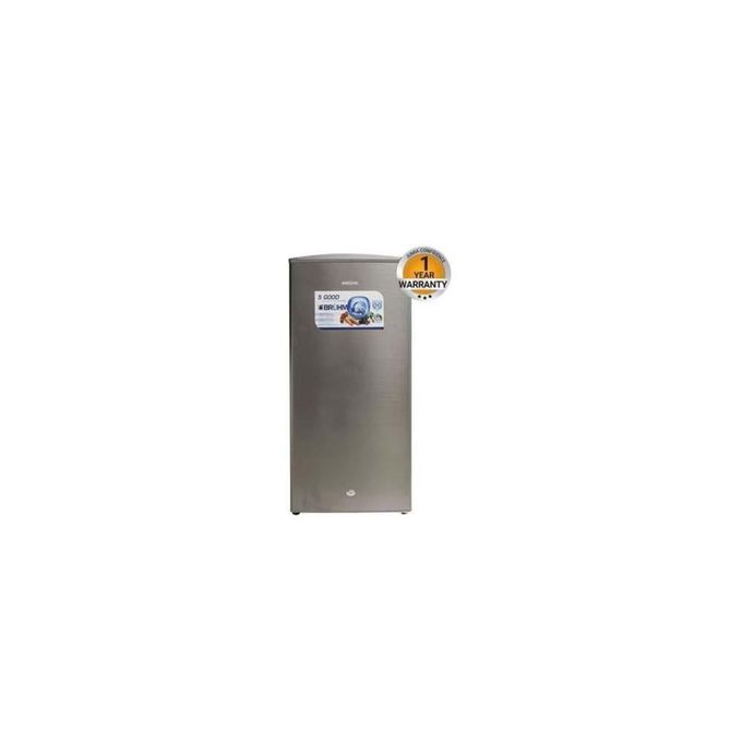 (Special Offer) Bruhm BFS 150MD - Single Door Frost Free Refrigerator 158L - Metallic Grey fridge
