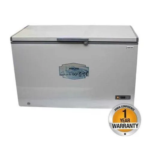 Bruhm BCF-498SD Chest Freezer 400L Sliding Glass Door Interior LED Lighting Lock & Key for Security Energy Efficient Durable Build Spacious Storage Ideal for Home or Business Use 1 Yr Wrty