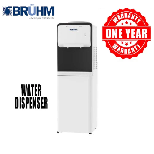 Bruhm Hot And Normal Free Standing Water dispenser BDS-HN553 100-240V/50/60Hz With Storage Cabinet Perfect For Home And Office use   Automatic water temperature control Over Heat protection