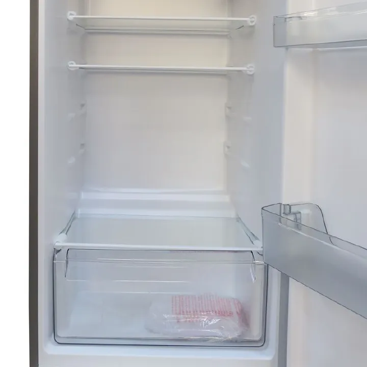 Bruhm 134Ltrs Double Door Fridge BFD 150MD Frost Free Refrigerator Mechanical temperature control 2 Glass fridge shelves Interior light Crystal door lock and key 1Yr Warranty