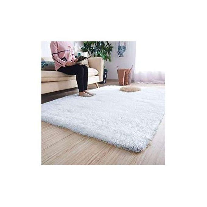 5 By 8 Soft Fluffy White Carpet
