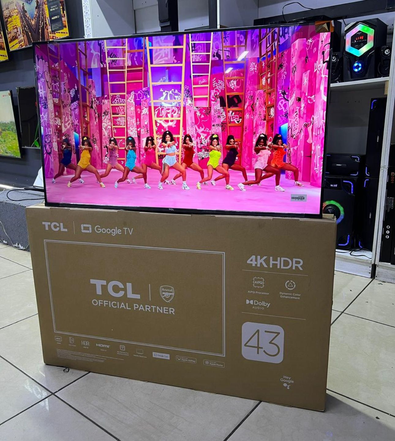 43 inches TCL TV 4K GOOGLE  4k smart tv