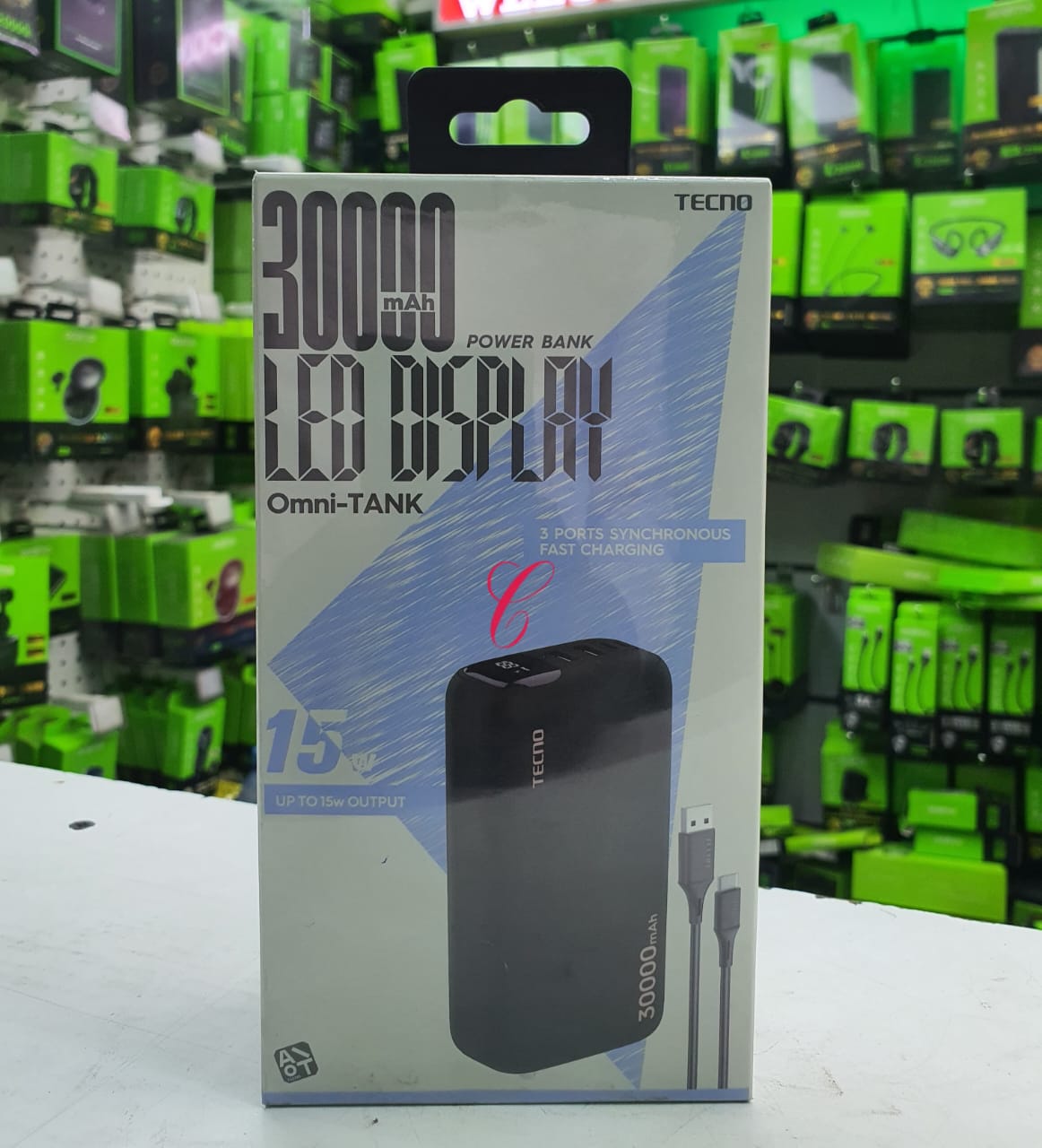 Tecno TPB-P1301 30000mAh Omni Tank power bank