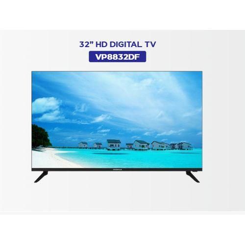 Vision Plus VP8832DF - 32" Digital HD Frameless TV, DVBT2/S2 - Black (2YRS WRTY)
