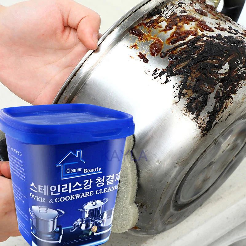 All purpose cleaning paste, cleaning paste and scrubber
