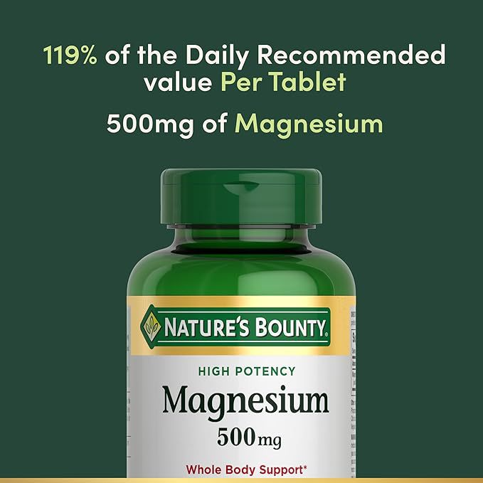 Magnesium Glycinate, Large Bottle, 200 Capsules, 500mg per Capsule  Magnesium Glycinate, Large Bottle, 200 Capsules, 500mg per Capsule