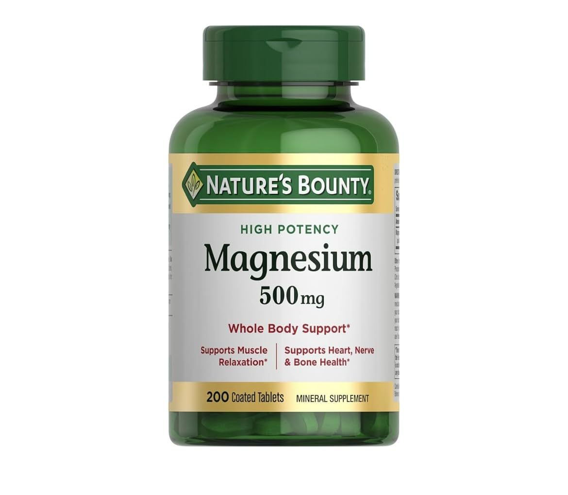 Magnesium Glycinate, Large Bottle, 200 Capsules, 500mg per Capsule  Magnesium Glycinate, Large Bottle, 200 Capsules, 500mg per Capsule