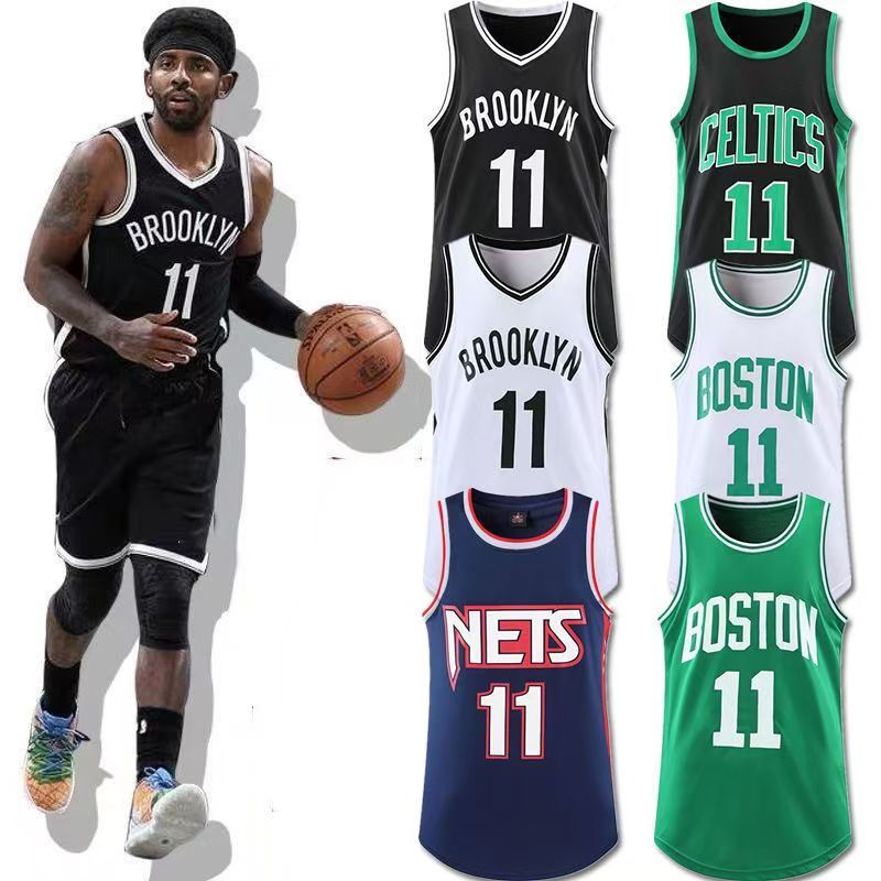 Irving jersey, Kyle Bucks letter song, Bulls Warriors 11 #Brunson embroidered sports casual basketball uniform for men
