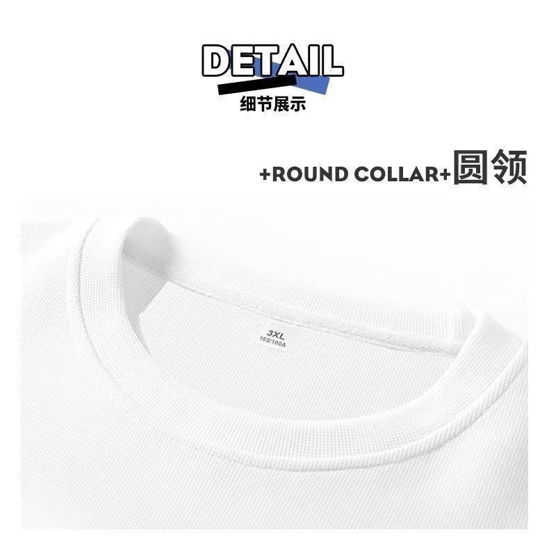 Summer striped short-sleeved T-shirt sports suit Men's loose casual Five-point shorts handsome two-piece suit