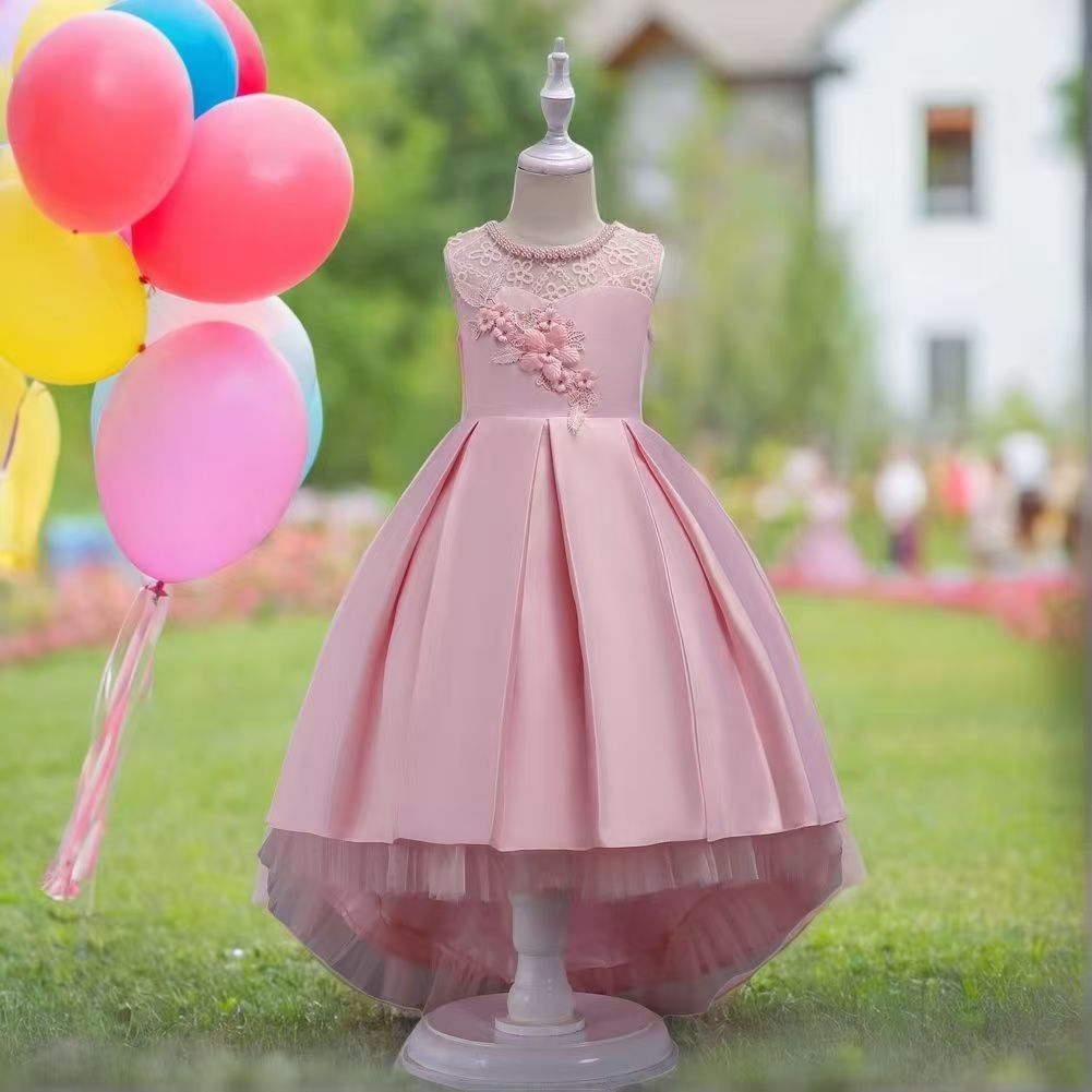 Party Girls Dress Elegant Christmas Performance Kids Dresses For Girls Clothes Children Princess Kids Wedding Dress