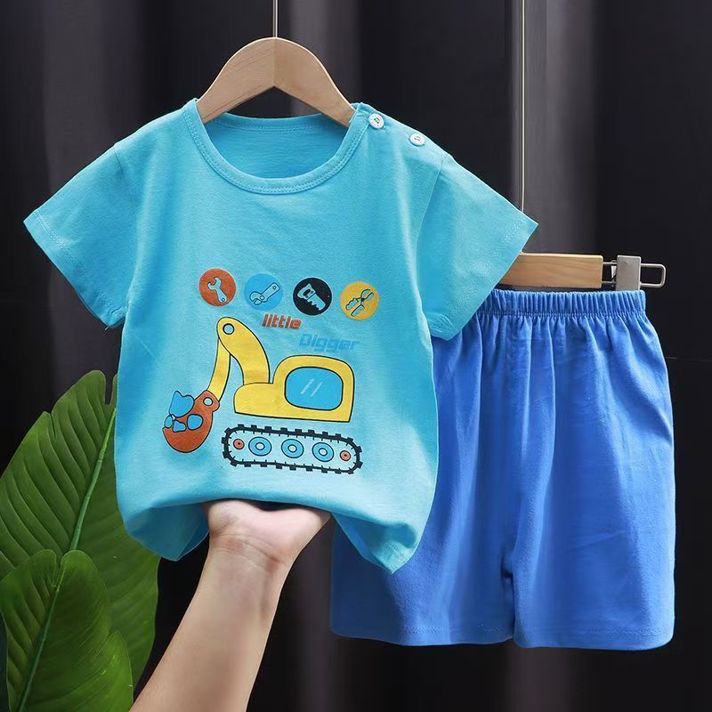 Summer Baby Boys Clothing Set Boys Tracksuit Clothes T-shirt tops + shorts 2pcs Sport Suit Sets Children Costume