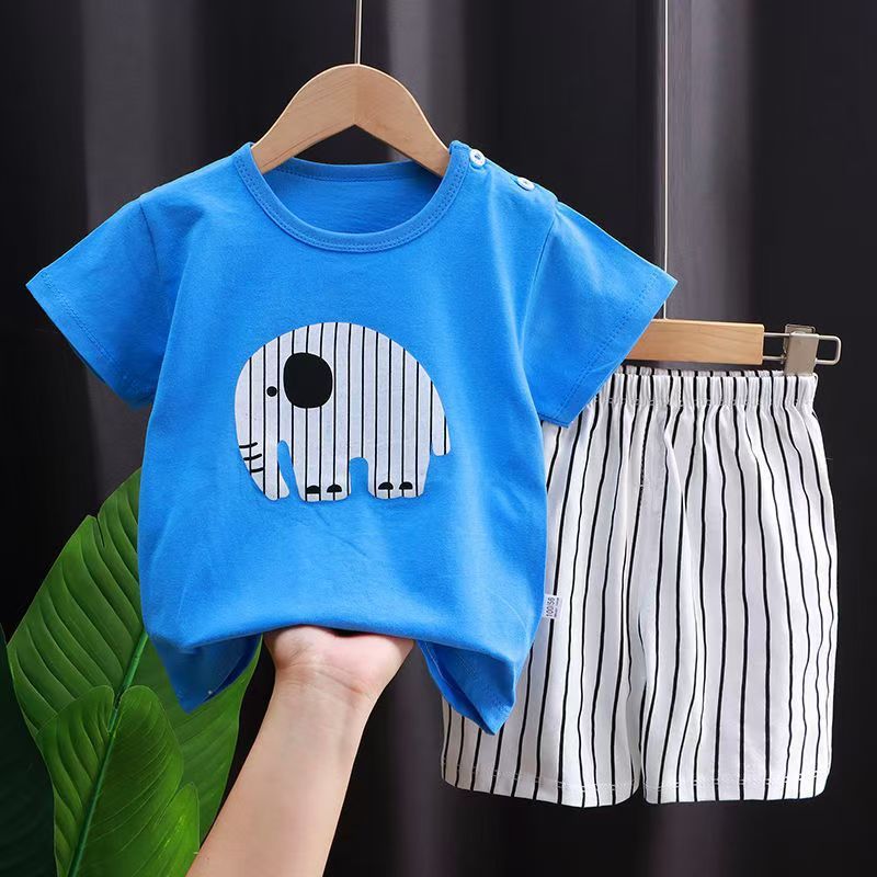 Summer Baby Boys Clothing Set Boys Tracksuit Clothes T-shirt tops + shorts 2pcs Sport Suit Sets Children Costume