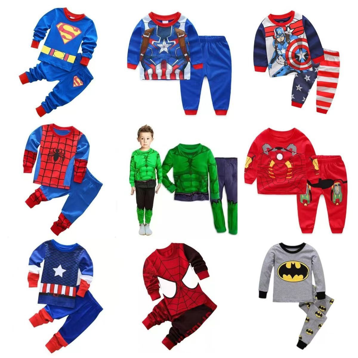 2pcs/Set Children Set Boys Shirt Pant Set Baby Kid Pajamas Nightwear Home Clothing Set Kids Cotton Suit Wear