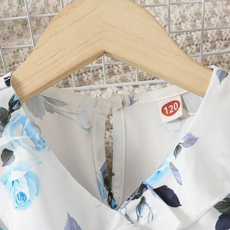 Girls spring and autumn new fashion dresses hot print  dress princess dress