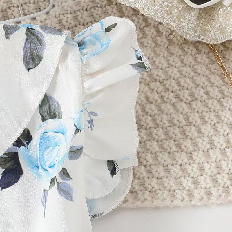 Girls spring and autumn new fashion dresses hot print  dress princess dress