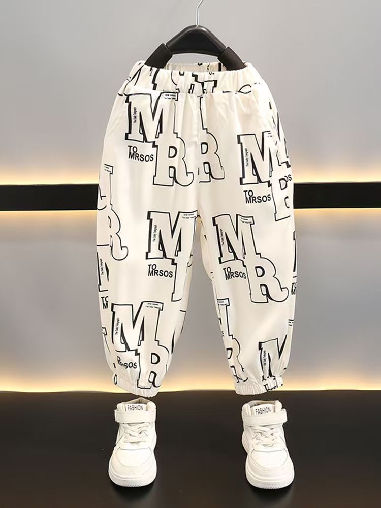 Boys' Summer Shirt Set New Handsome Children's Summer Short sleeved Pants Baby Summer Set Clothes