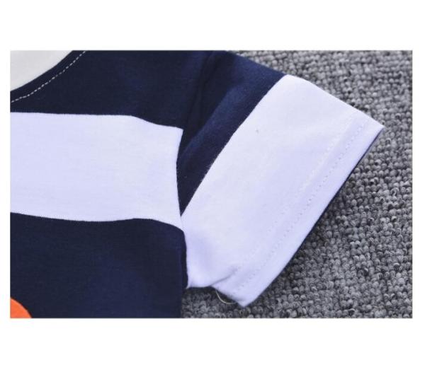 Cute Bear 2 PCS Kids Summer Boy Short T-shirt and Shorts Sets Baby Boy Children Clothes Suits