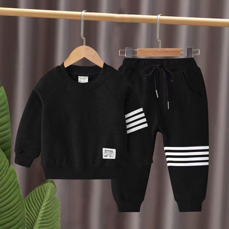 New Kids Baseball Clothing Sets Boys Girls Casual Sports Suit Coat Pant 2Pcs Spring Autumn Thin Baby Tracksuit Outfits 1-9Y