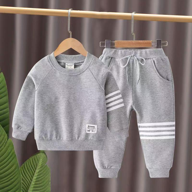 New Kids Baseball Clothing Sets Boys Girls Casual Sports Suit Coat Pant 2Pcs Spring Autumn Thin Baby Tracksuit Outfits 1-9Y