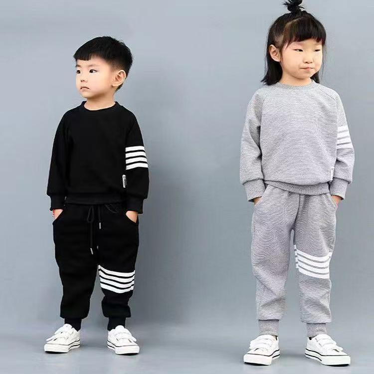 New Kids Baseball Clothing Sets Boys Girls Casual Sports Suit Coat Pant 2Pcs Spring Autumn Thin Baby Tracksuit Outfits 1-9Y