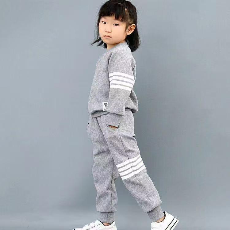 New Kids Baseball Clothing Sets Boys Girls Casual Sports Suit Coat Pant 2Pcs Spring Autumn Thin Baby Tracksuit Outfits 1-9Y